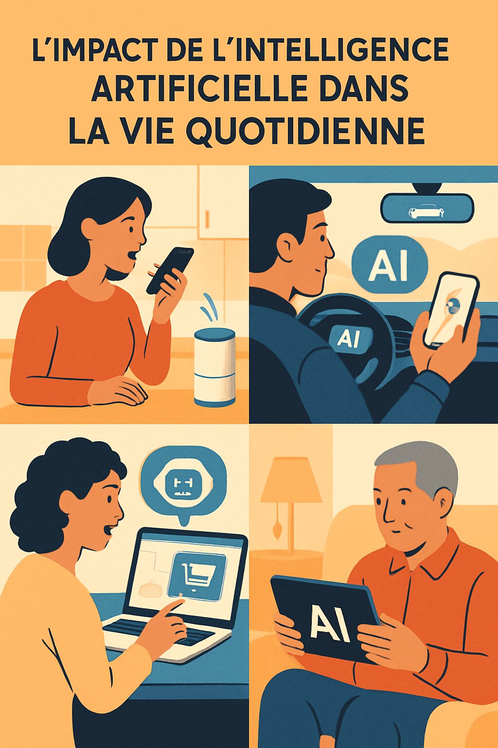 découvrez comment l'intelligence artificielle révolutionne notre vie quotidienne, influence nos choix, optimise notre temps et transforme divers secteurs, de la santé à la finance. explorez les bénéfices mais aussi les défis que cette technologie engendre dans notre société moderne.