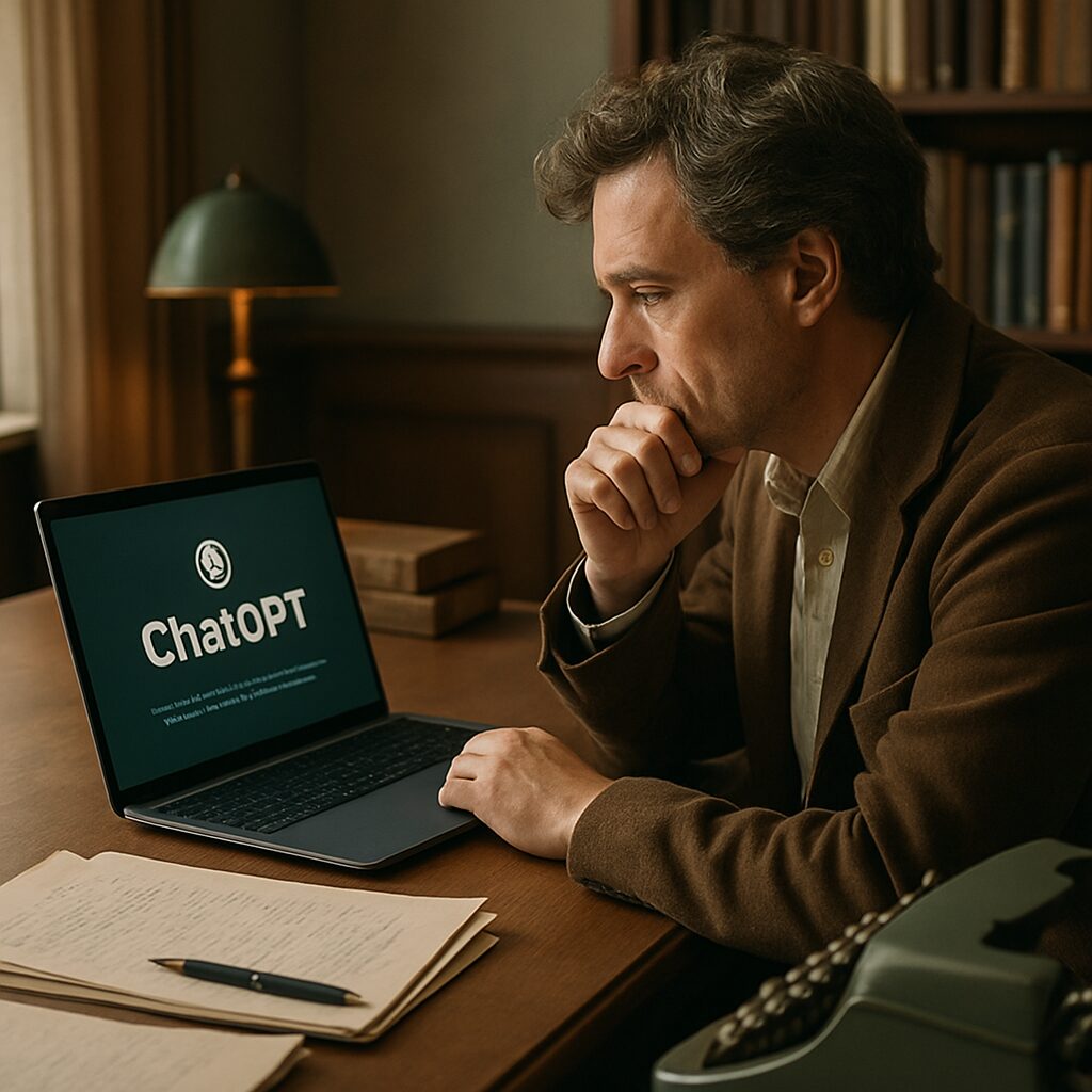 découvrez comment un écrivain a été surpris en train de publier des textes générés par chatgpt. plongez dans une discussion sincère sur ses motivations et les enjeux éthiques de l'écriture à l'ère numérique.