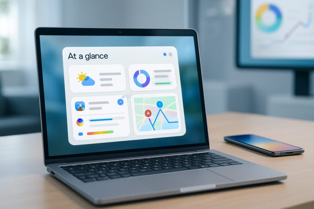 découvrez comment google prévoit de rebrander 'at a glance' en y intégrant de nouvelles fonctionnalités innovantes qui amélioreront votre expérience utilisateur et faciliteront l'accès aux informations essentielles au quotidien.