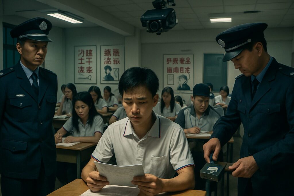découvrez comment la chine met en place des mesures strictes pour contrer la triche aux examens de fin d'année, garantissant une éducation équitable et des résultats fiables.
