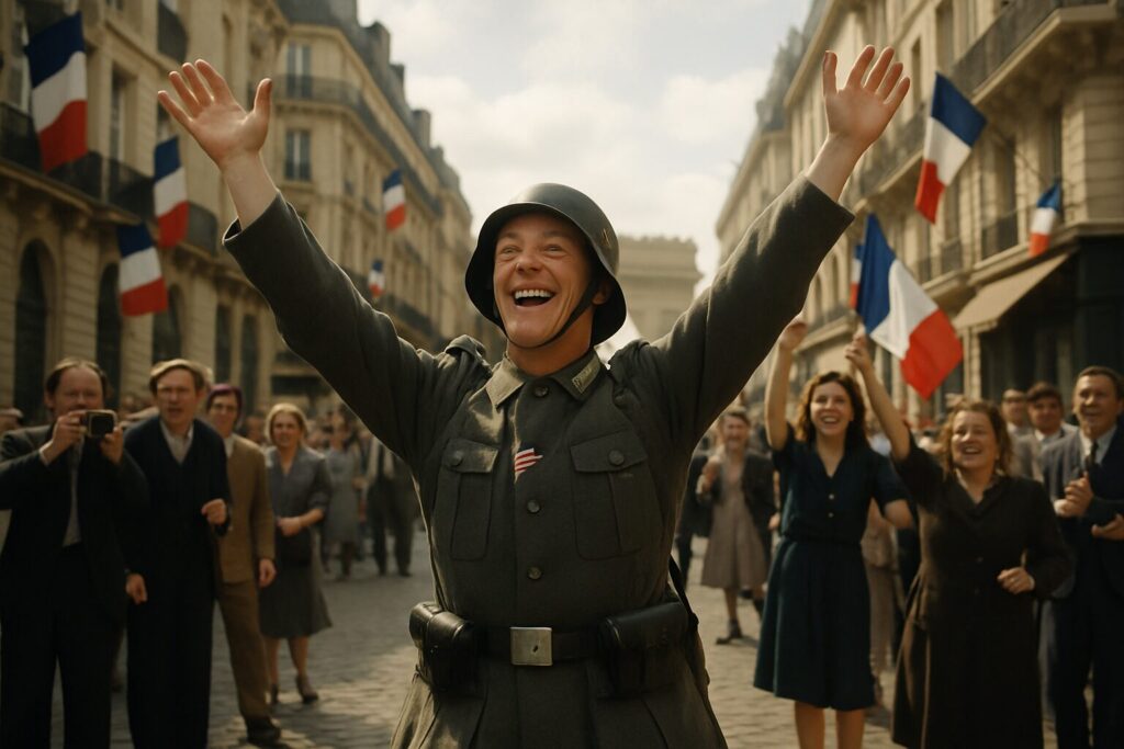 découvrez comment l'intelligence artificielle prend le relais de l'ina dans une vidéo inédite où un soldat allemand célèbre la libération de paris. plongez dans cette analyse captivante des images déprogrammées et leur impact sur notre perception de l'histoire.