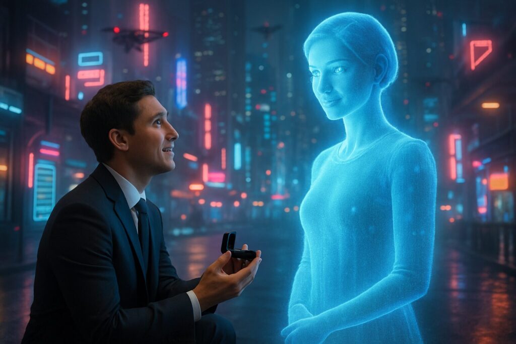 découvrez l'histoire fascinante d'un américain qui a choisi de faire sa demande en mariage à une intelligence artificielle. un récit surprenant qui interpelle sur l'amour à l'ère du numérique et les limites de la technologie. plongez dans cette aventure romantique et inédite.