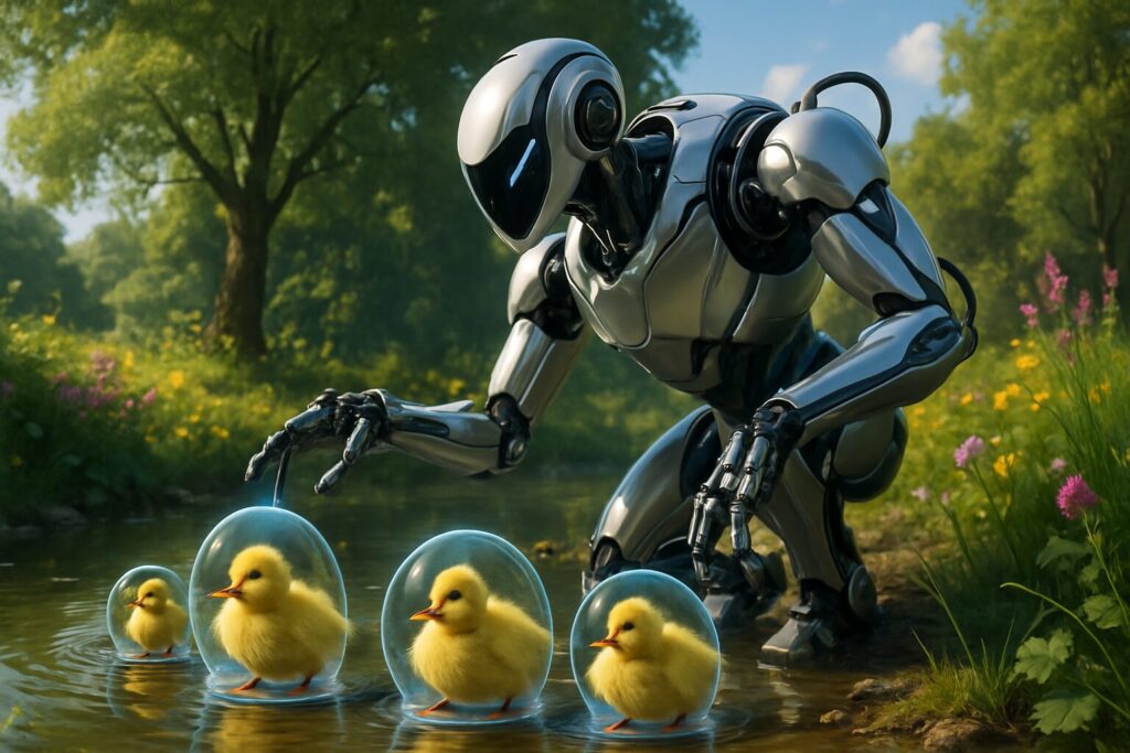découvrez comment un robot révolutionnaire, équipé d'intelligence artificielle, œuvre pour sauver les canetons femelles du broyage. une avancée technologique au service de la protection animale.