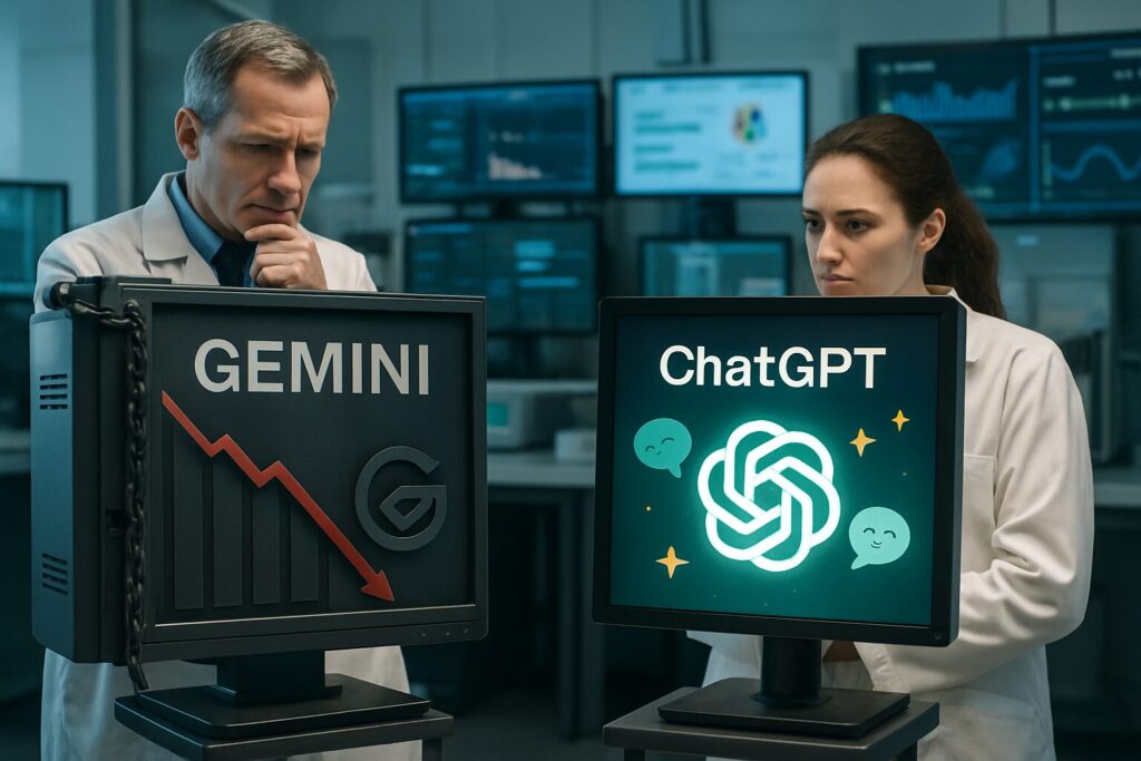 découvrez comment les chercheurs analysent les différences entre gemini, un système à caractère strict et punitif, et chatgpt, jugé 'catastrophiquement' coopératif. plongez dans cette comparaison révélatrice sur les approches d'intelligence artificielle.