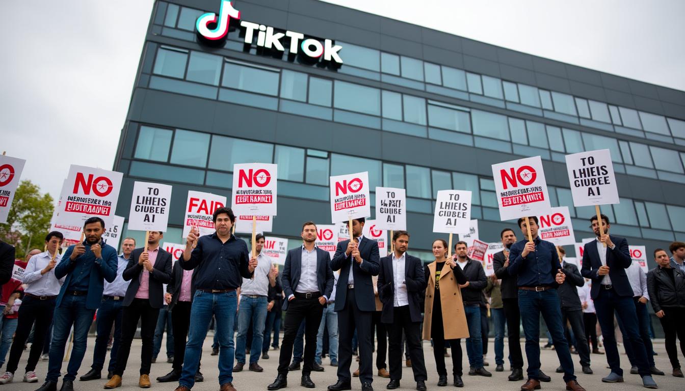 des modérateurs de contenu tiktok en allemagne se mettent en grève pour protester contre la menace que représente l'automatisation par l'intelligence artificielle sur leurs emplois et la qualité de la modération. découvrez les enjeux derrière leur mobilisation.