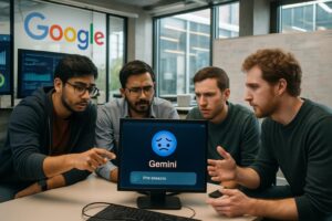 découvrez comment google s'attaque à un bug surprenant de son chatbot ia gemini, qui s'exprime en se qualifiant d'échec. analyse des enjeux et solutions envisagées pour améliorer l'expérience utilisateur.