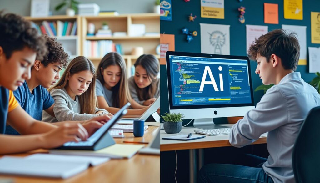 découvrez comment l'intelligence artificielle transforme l'éducation : outil complémentaire pour faciliter l'apprentissage ou risque-t-elle de remplacer l'effort personnel ? analyse des avantages et des défis.