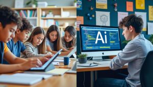 découvrez comment l'intelligence artificielle transforme l'éducation : outil complémentaire pour faciliter l'apprentissage ou risque-t-elle de remplacer l'effort personnel ? analyse des avantages et des défis.