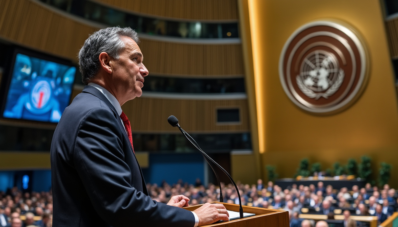 antónio costa, président du conseil européen, appelle la communauté internationale à agir rapidement face aux défis mondiaux, lors de son discours marquant à l'onu.