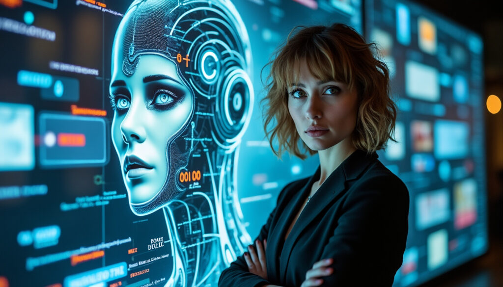 mylène farmer alerte sur les dangers de l'intelligence artificielle et souligne l'importance de protéger les créateurs contre la fraude et l'usurpation liés à ces nouvelles technologies.