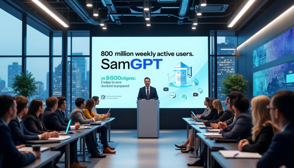découvrez l'annonce de sam altman : chatgpt franchit un nouveau cap avec 800 millions d'utilisateurs actifs chaque semaine. un succès inédit pour l'intelligence artificielle conversationnelle !