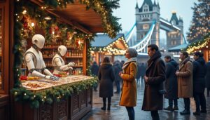 découvrez comment un marché de noël fictif à londres, créé grâce à l'intelligence artificielle, a réussi à tromper les visiteurs en mêlant réalité et virtualité.
