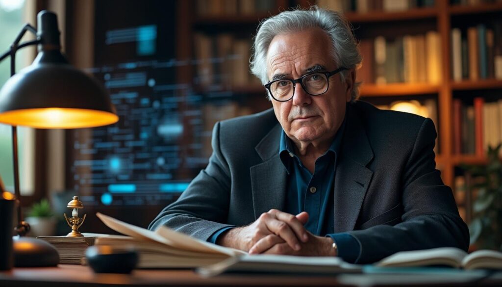 découvrez comment jean baudrillard, philosophe visionnaire, avait prévu l'essor de l'intelligence artificielle bien avant l'avènement de chatgpt, offrant une réflexion profonde sur la technologie et la société.