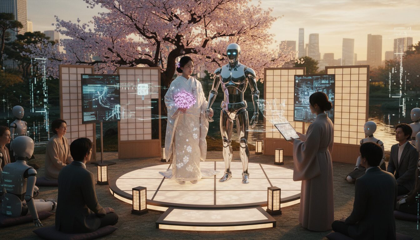 découvrez l'histoire unique d'une femme japonaise de 30 ans qui défie les conventions en se mariant avec une intelligence artificielle, explorant ainsi les nouvelles frontières de l'amour et de la technologie.