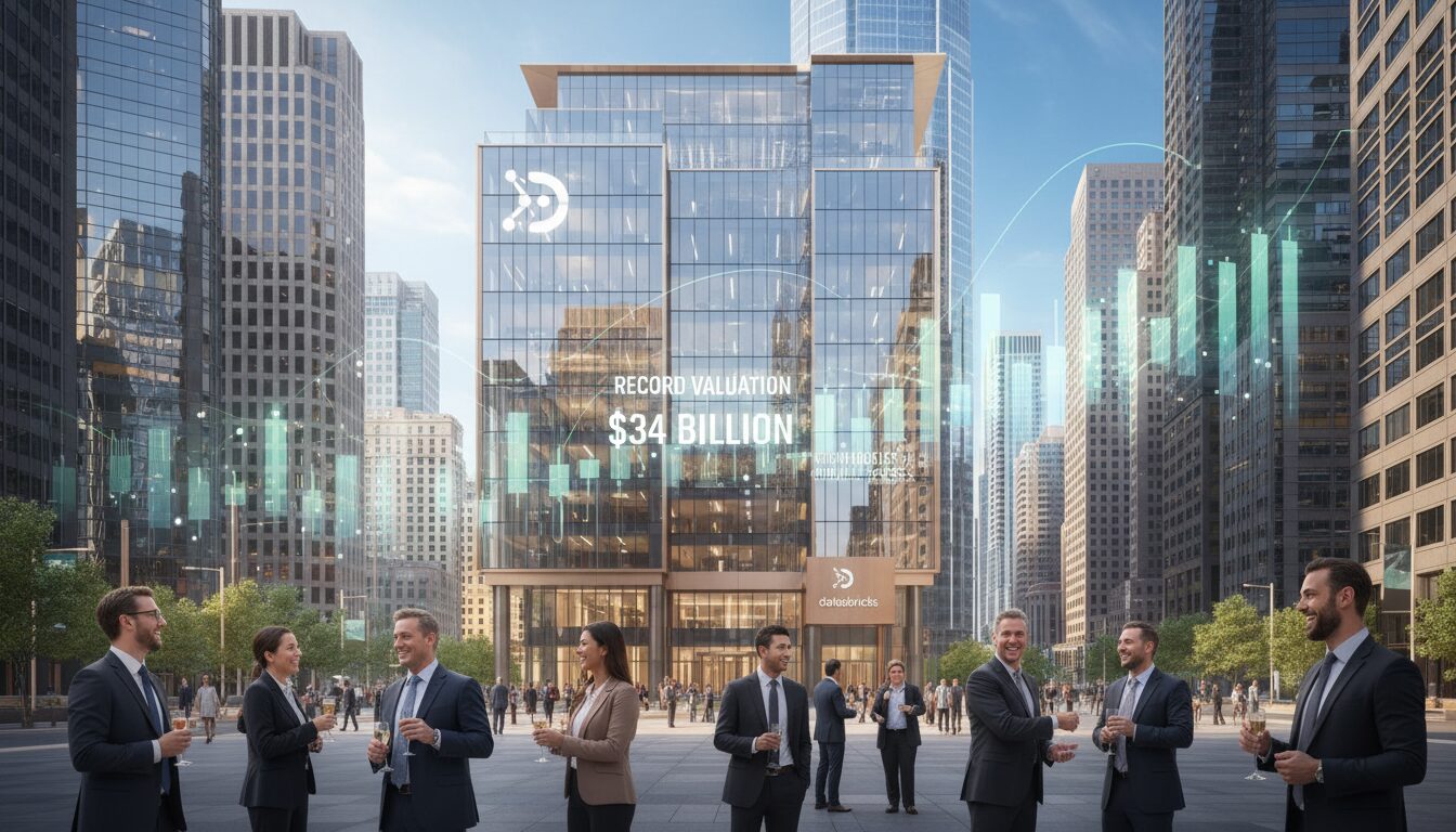 databricks atteint une valorisation historique de 134 milliards de dollars grâce à une récente levée de fonds majeure, renforçant sa position de leader dans le secteur de la technologie.