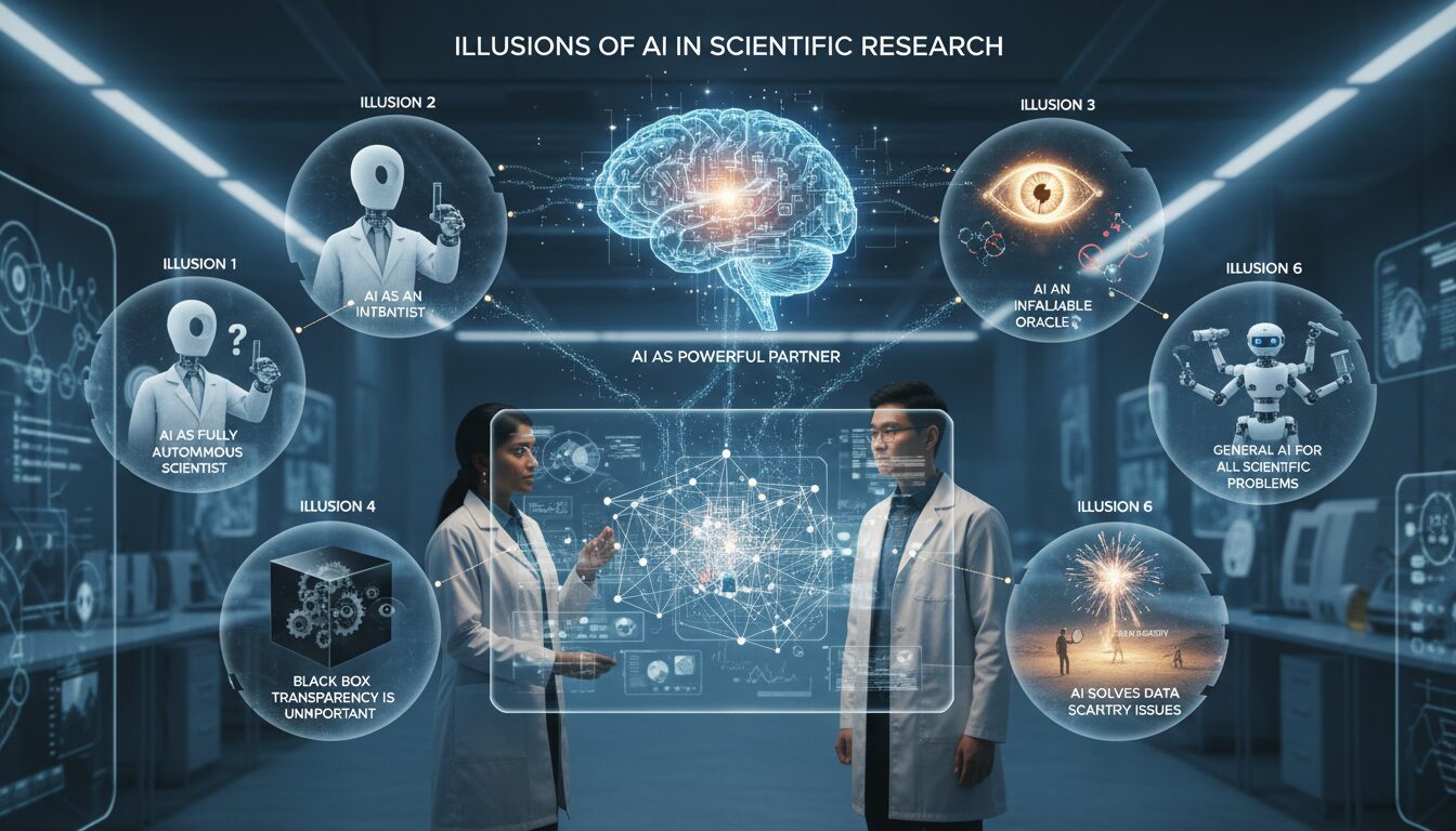 découvrez comment l'intelligence artificielle transforme la recherche scientifique en générant à la fois des illusions fascinantes et des découvertes révolutionnaires.