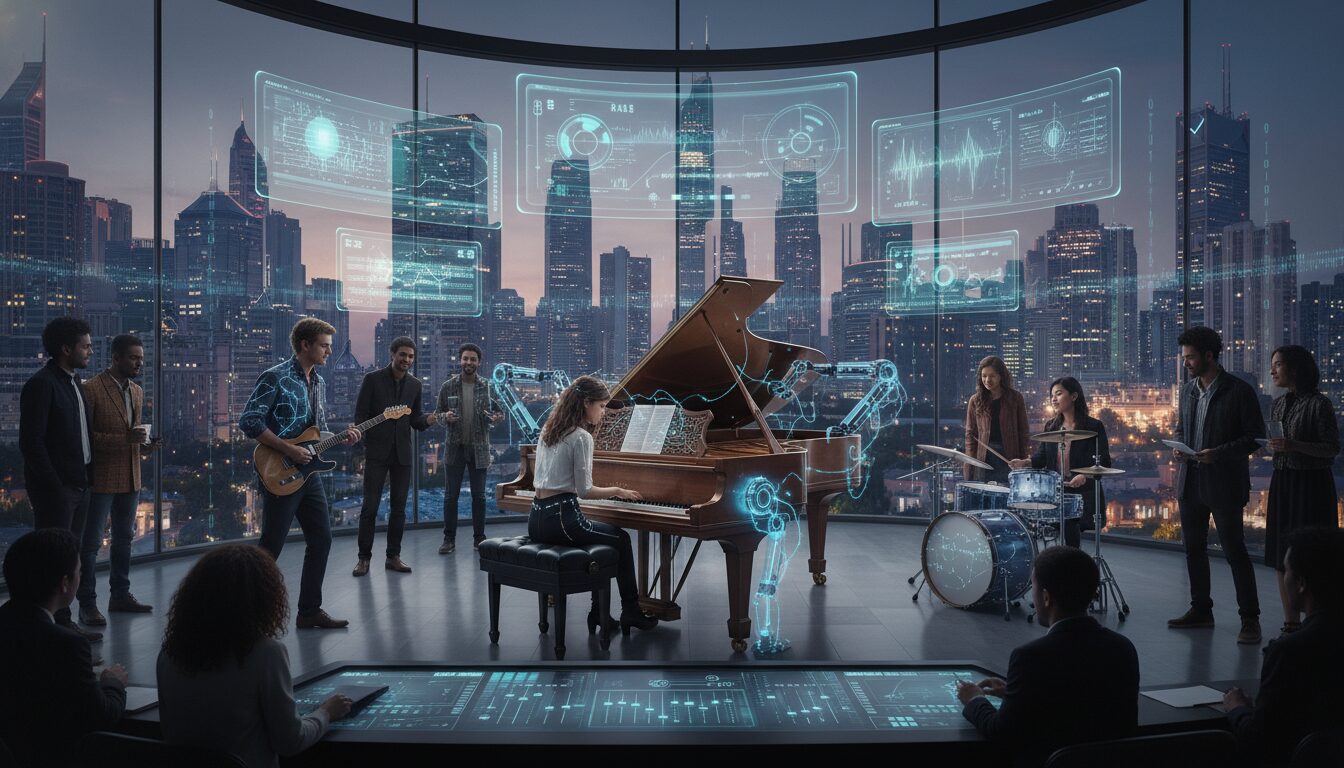 découvrez comment l'intelligence artificielle révolutionne la musique en redéfinissant ses codes et en ouvrant de nouvelles perspectives créatives.