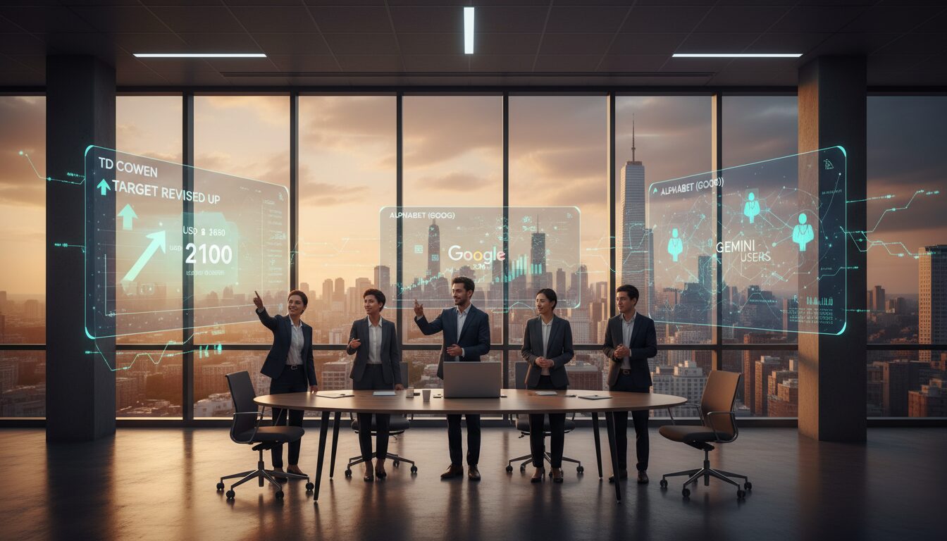 td cowen revoie à la hausse son objectif pour alphabet, porté par la croissance des utilisateurs de gemini et l'augmentation des recherches google stimulées par l'intelligence artificielle.