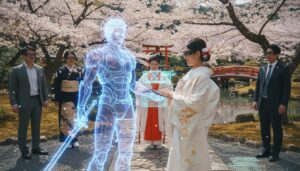 découvrez l'histoire unique d'une femme qui épouse un personnage de jeu vidéo conçu grâce à chatgpt, explorant les frontières entre réalité et virtuel.