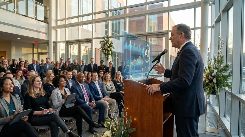 à piolenc, le maire utilise l'intelligence artificielle pour souhaiter ses vœux de nouvelle année, marquant une innovation technologique dans la communication municipale.