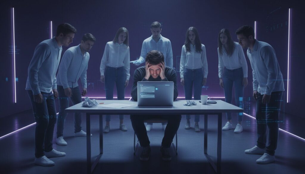 découvrez comment un individu accusé de cyberharcèlement a été démasqué par ses anciens amis après une crise déclenchée sur chatgpt, mettant en lumière les dangers et les enjeux du harcèlement en ligne.