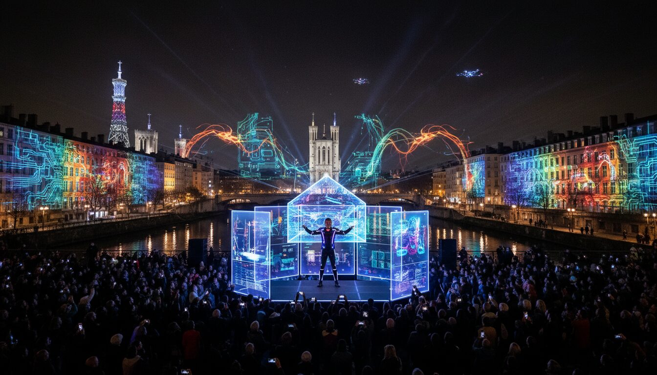 découvrez comment jean-michel jarre et jean-michel aulas unissent leurs forces avec l'ia pour réinventer la fête des lumières de lyon, mêlant innovation technologique et spectacle artistique exceptionnel.