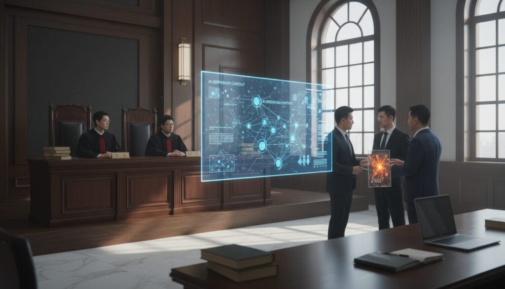 analyse approfondie de la jurisprudence émergente en chine entre 2018 et 2025, explorant comment les tribunaux abordent les défis du droit d'auteur liés aux contenus générés par l'intelligence artificielle, par jean albert et david tian, avocats spécialisés.