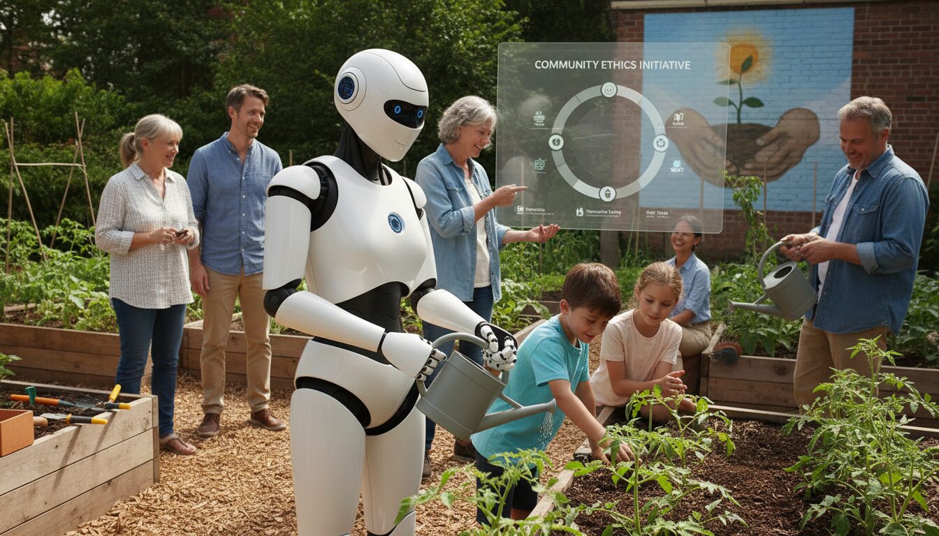 découvrez comment l'intelligence artificielle à visage humain promeut un partage équitable des bénéfices tout en s'ancrant localement de manière décomplexée, pour un futur inclusif et durable.