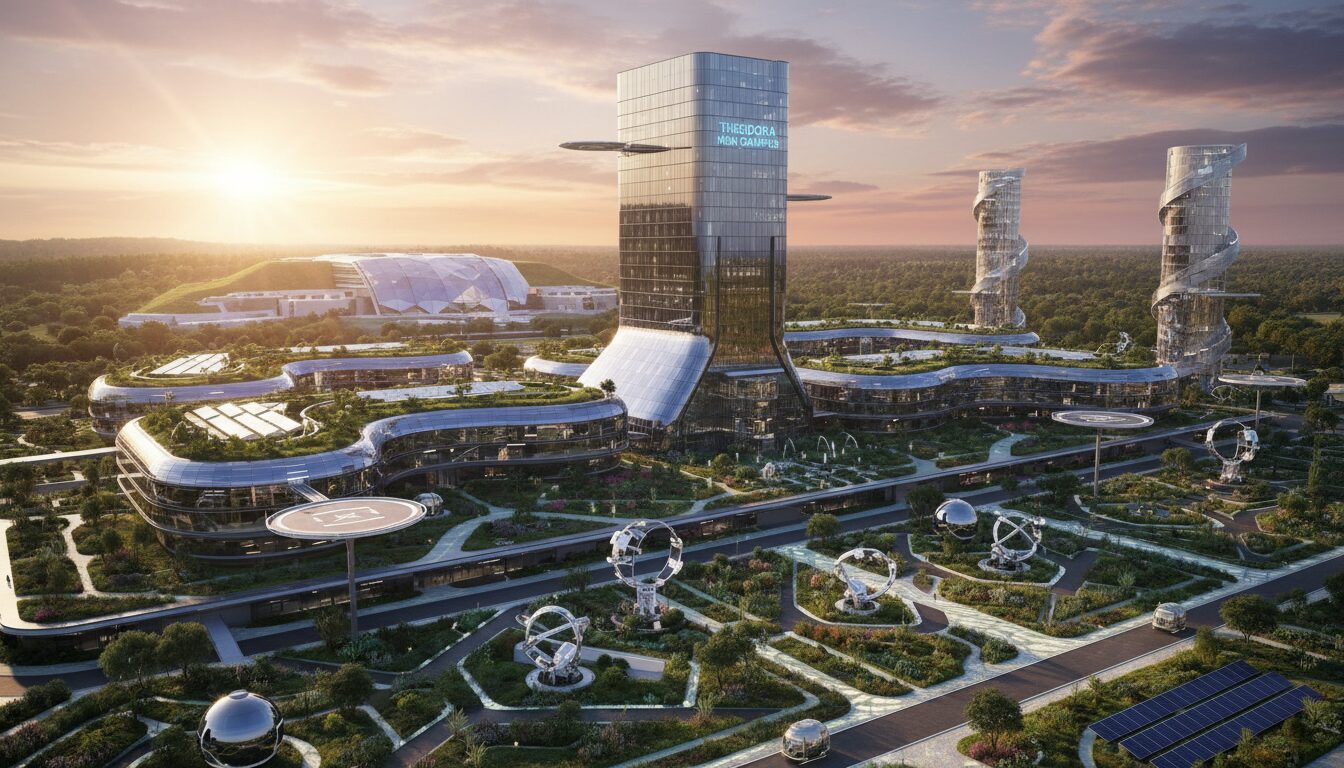 découvrez le méga-campus d’intelligence artificielle theodora à gèze, une révolution technologique ambitieuse prévue pour 2029 qui transformera l'innovation et la recherche en ia.