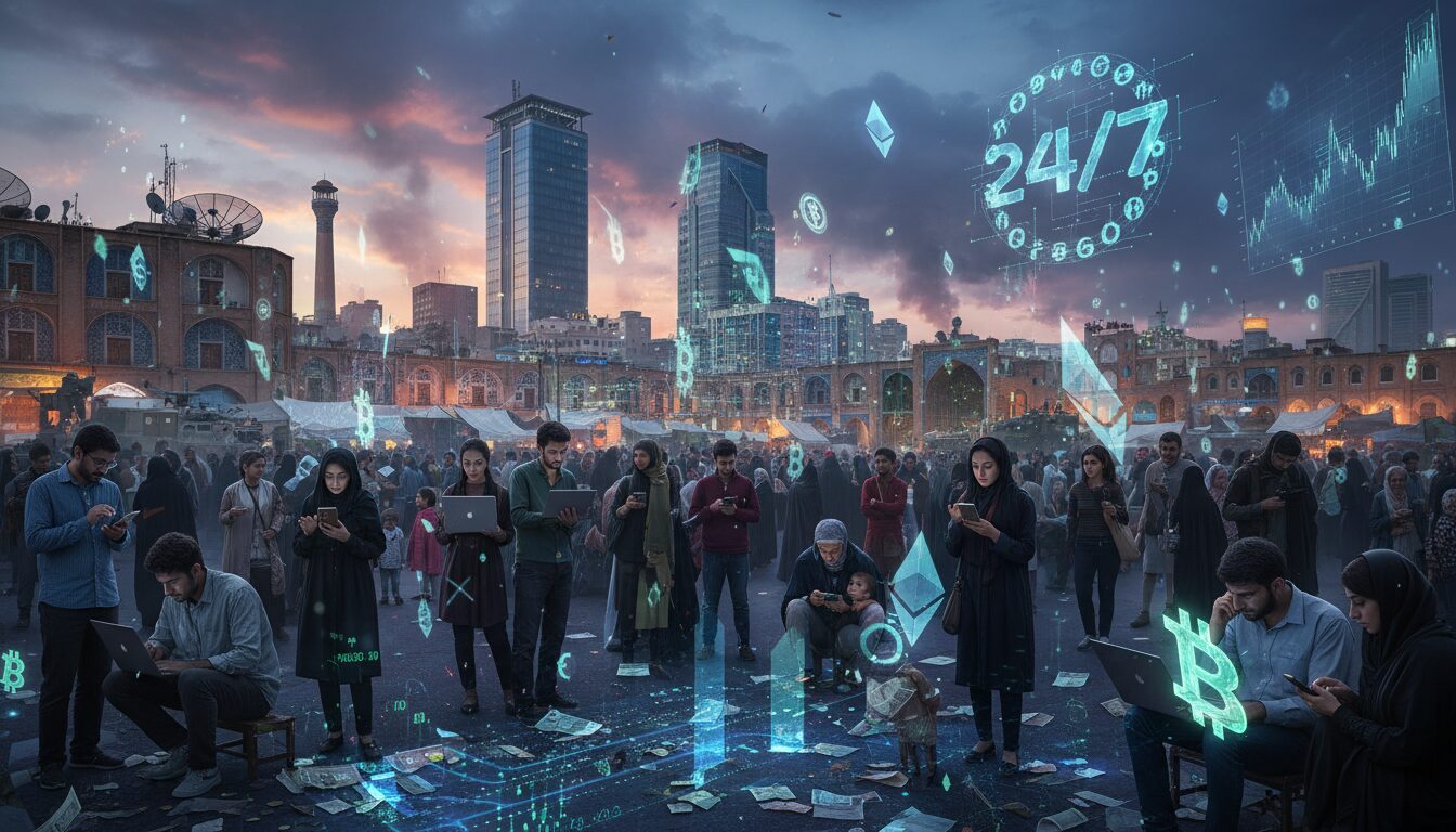 découvrez comment les plateformes crypto fonctionnant 24h/24 jouent un rôle clé dans les échanges financiers hors des marchés traditionnels en pleine crise du conflit en iran.
