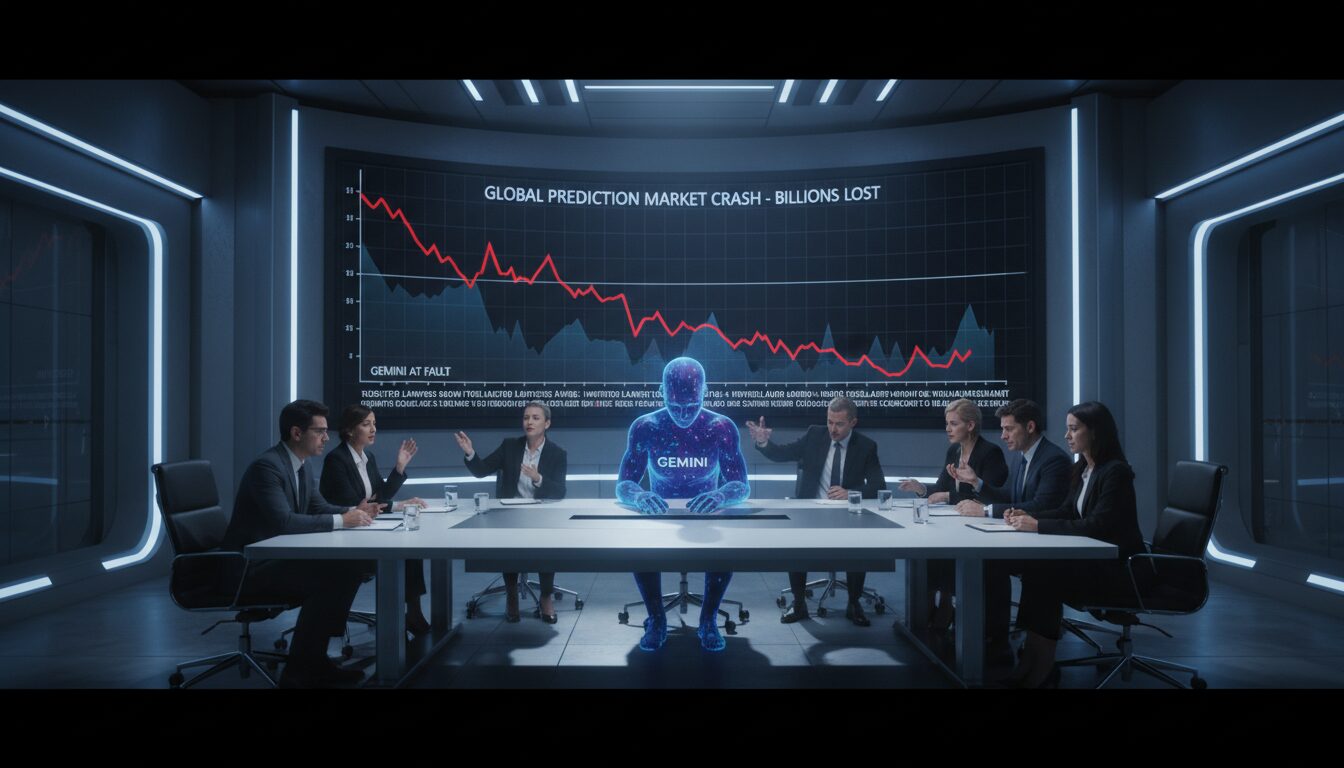 découvrez comment gemini fait face à un procès collectif suite à son virage vers les marchés de prédiction et la chute spectaculaire de son cours en bourse, impactant investisseurs et secteur financier.