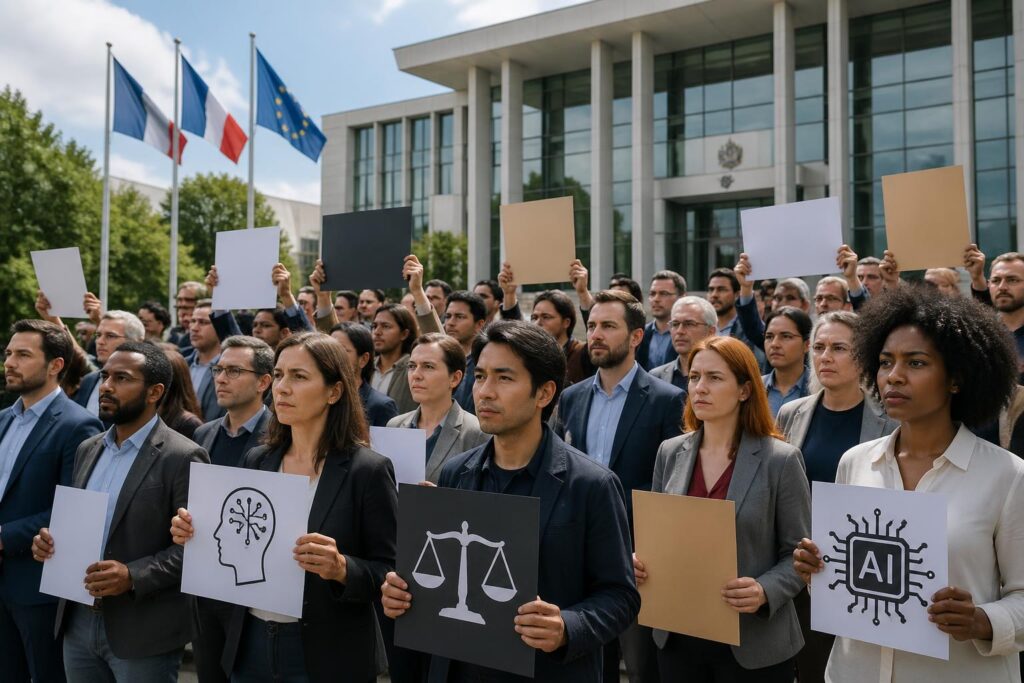 plus de 000 citoyens appellent les députés à un examen urgent de la réglementation de l'intelligence artificielle pour garantir un encadrement éthique et sécurisé.