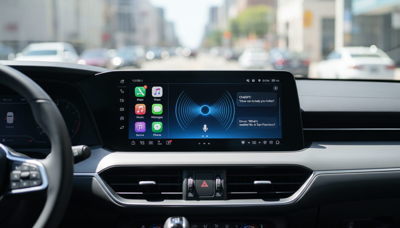 découvrez le nouveau mode vocal de chatgpt désormais disponible sur apple carplay pour une expérience mains libres améliorée et plus fluide.