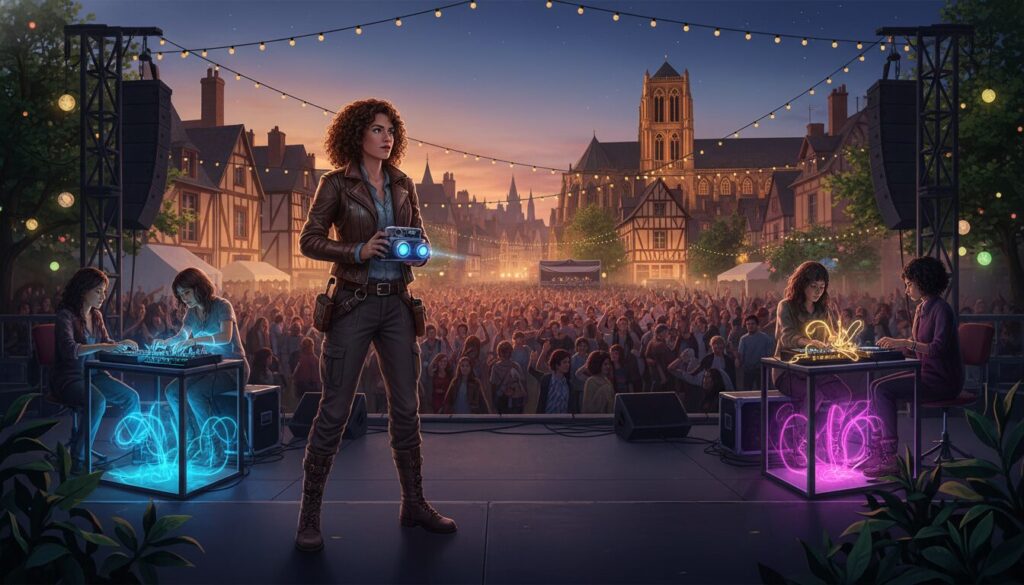 découvrez comment l'exploratrice delaurentis rend hommage aux pionnières de la musique électro lors d'un événement unique à bourges, célébrant leur influence et leur créativité.