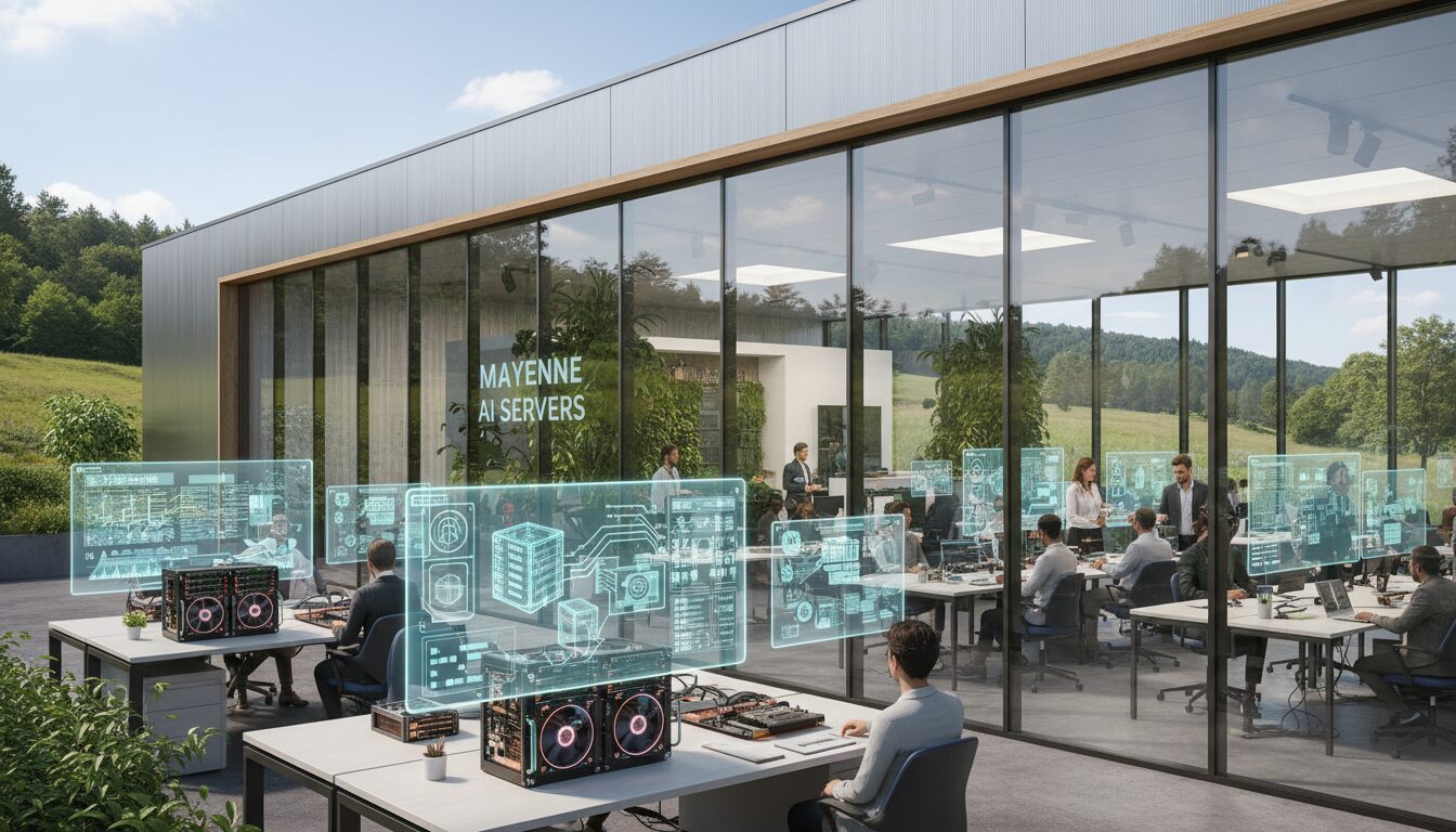 découvrez may'ia, l'entreprise mayennaise innovante qui transforme la vente de serveurs reconditionnés grâce à l'intelligence artificielle, alliant performance, durabilité et technologie avancée.