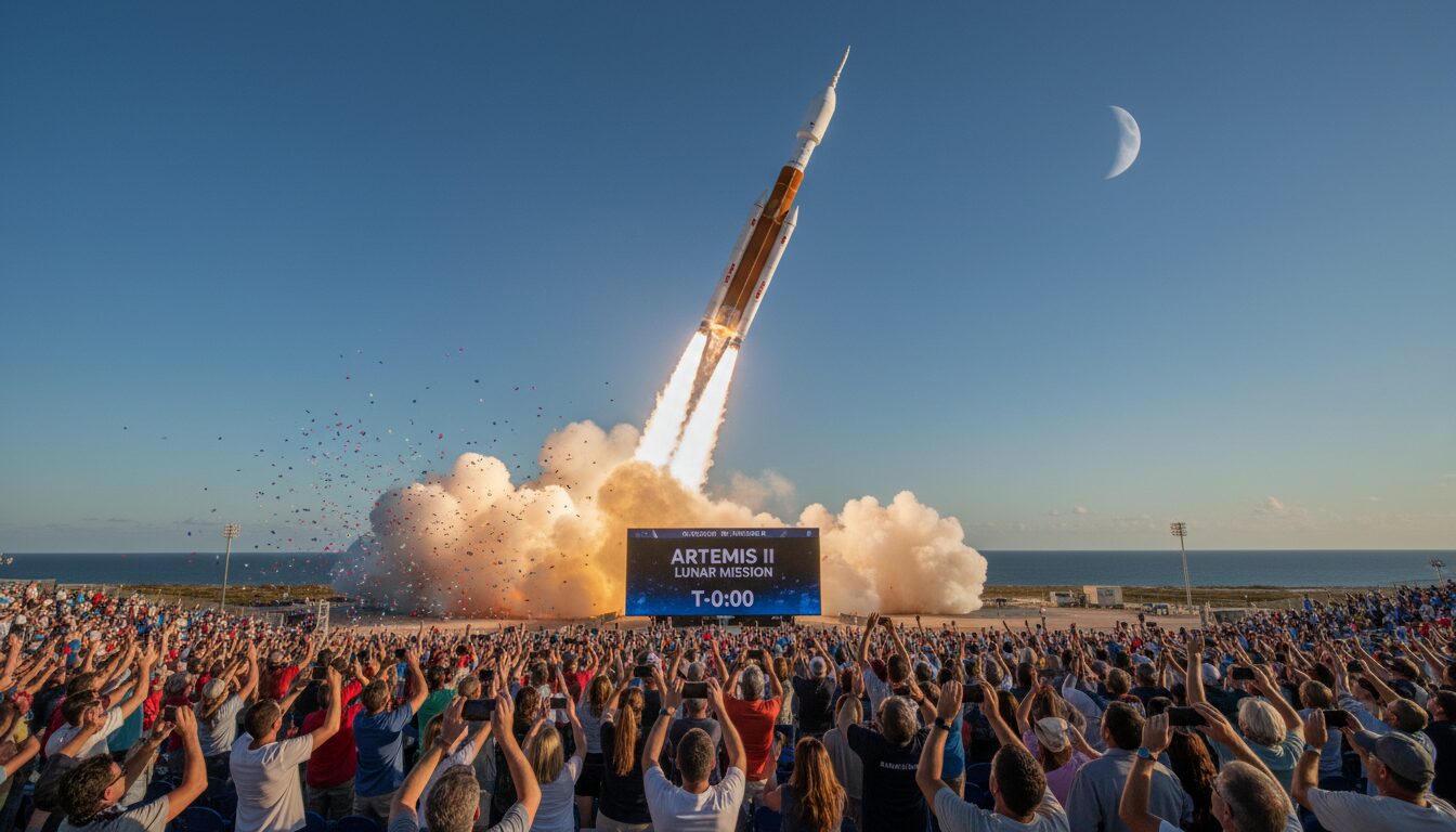 découvrez en vidéo exclusive le décollage historique de la fusée artemis ii, marquant une étape majeure vers l'exploration lunaire.