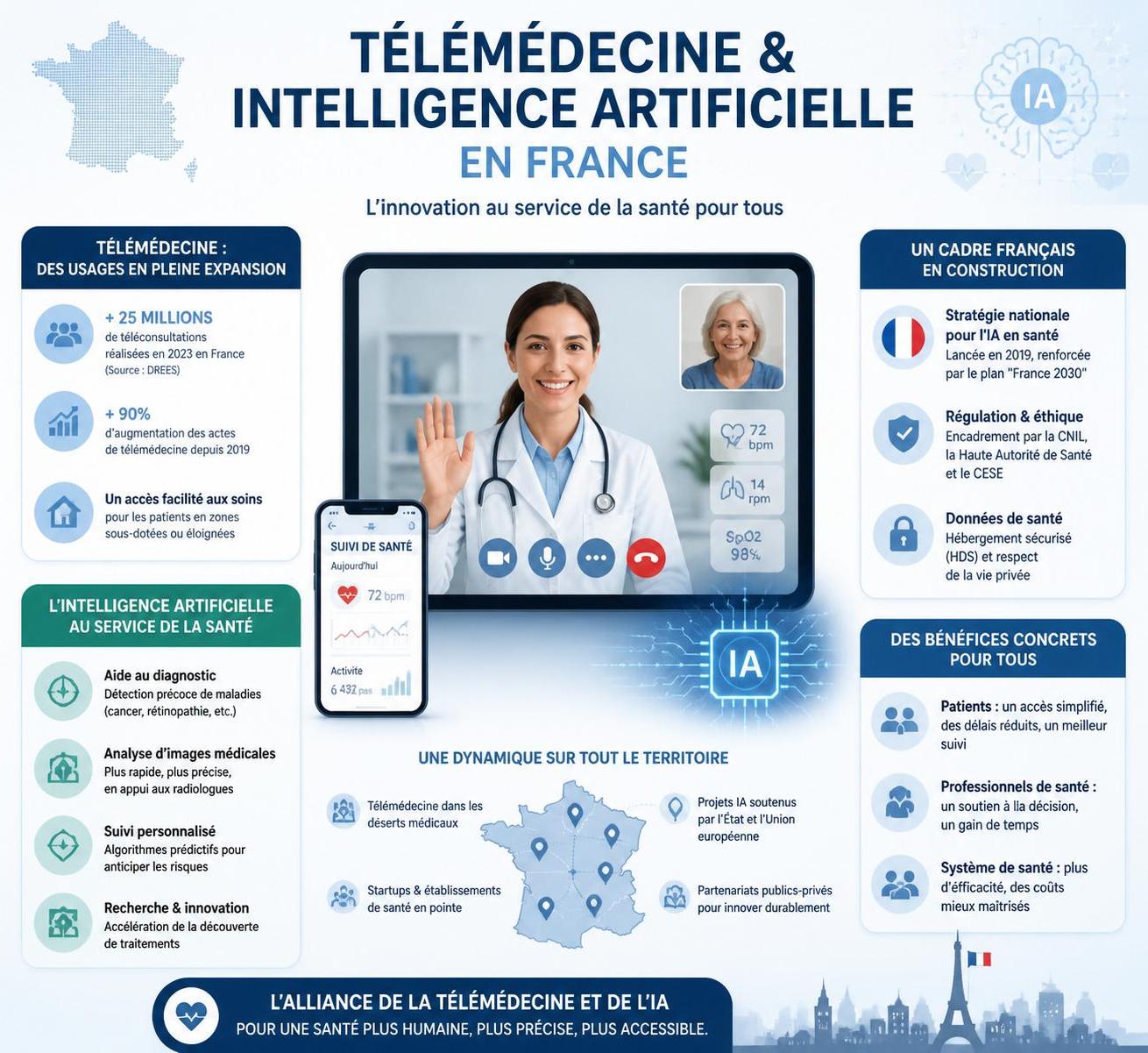 découvrez comment l'intelligence artificielle transforme profondément l'accès aux soins en améliorant la relation entre les français et leurs médecins, pour une médecine plus efficace et accessible.