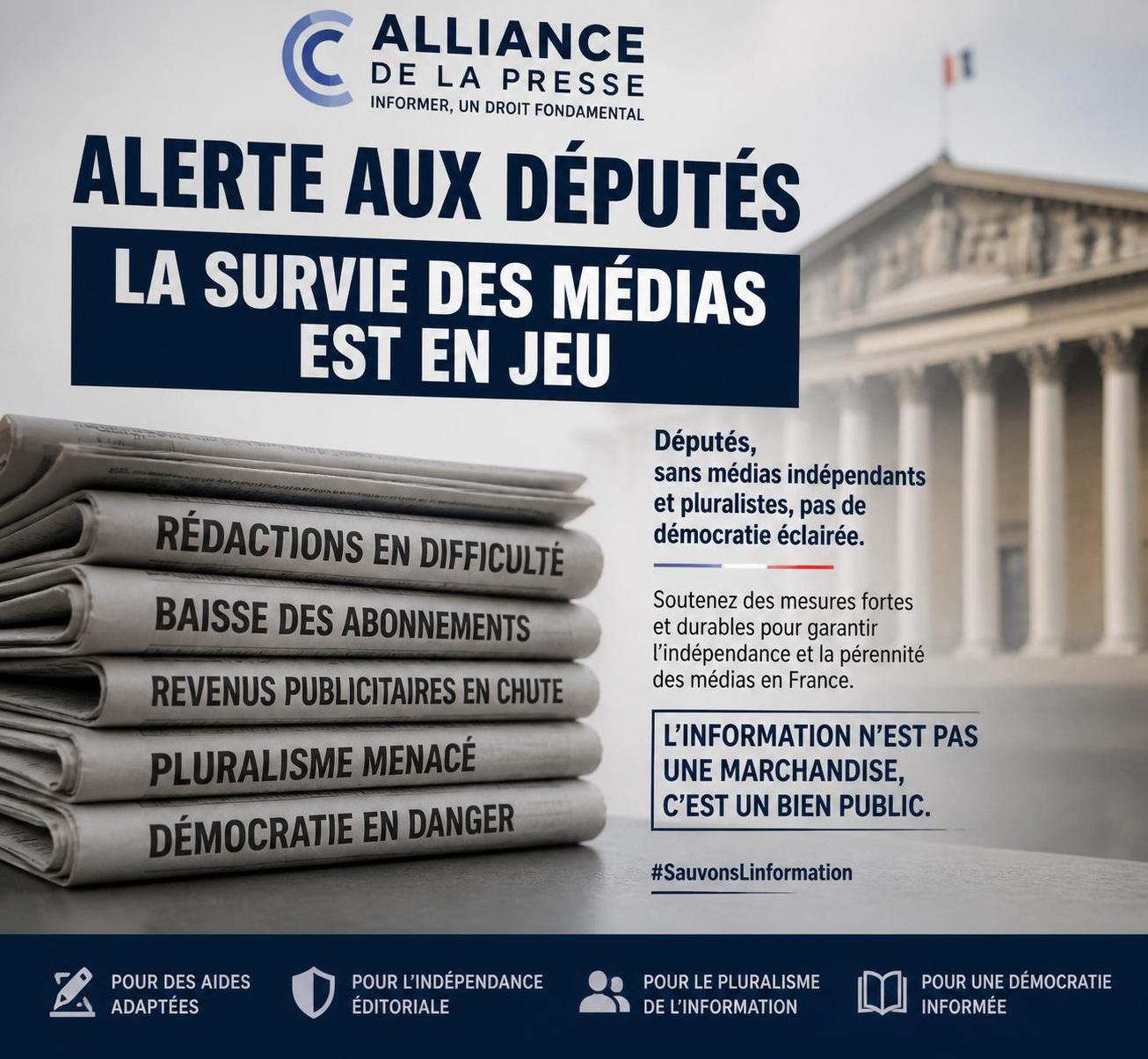 l'alliance de la presse met en garde les députés sur l'importance vitale de l'intelligence artificielle pour la survie et l'avenir des médias traditionnels.