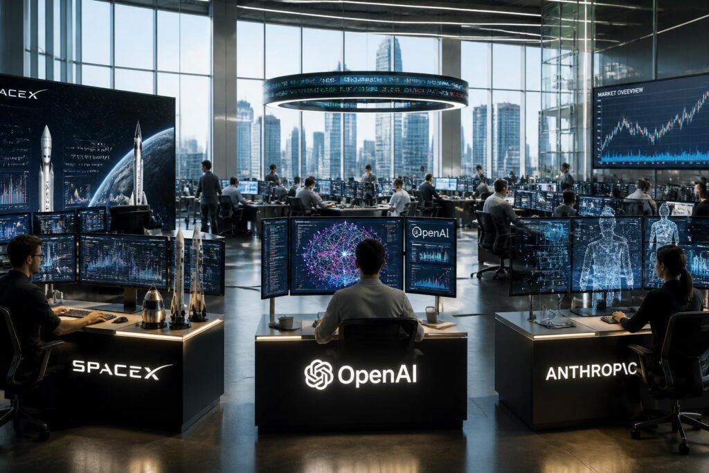 découvrez comment spacex, openai et anthropic utilisent l'intelligence artificielle pour élaborer des stratégies innovantes et réussir leur entrée en bourse.