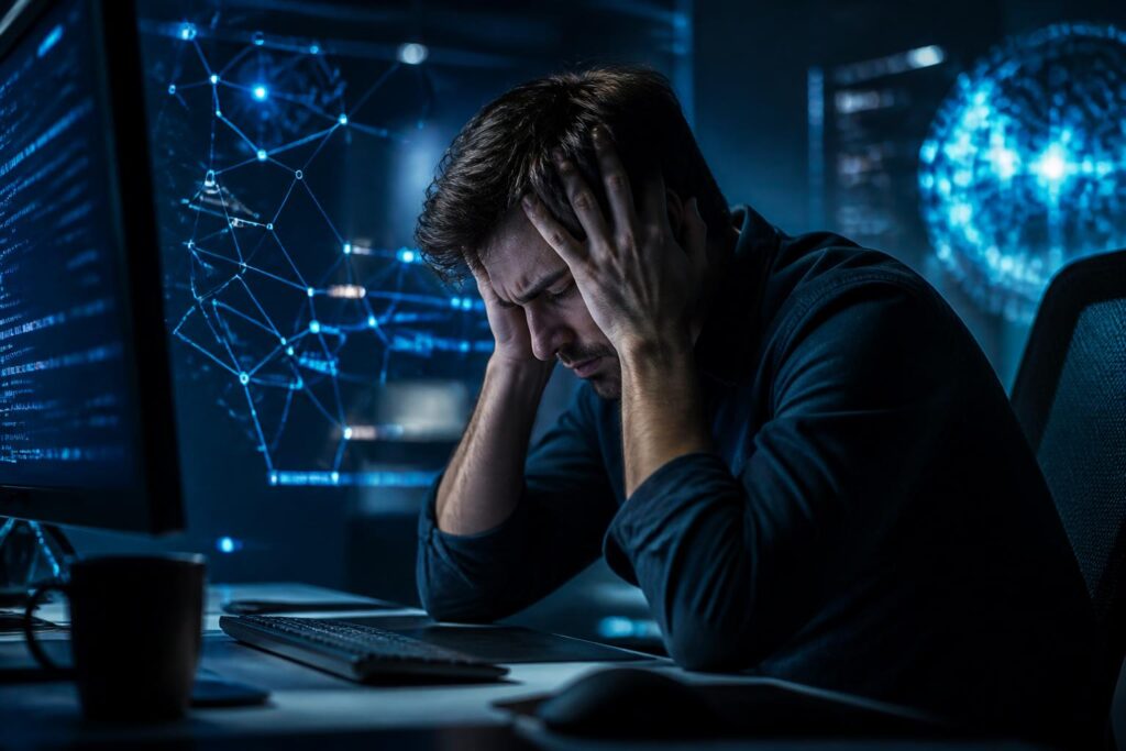découvrez comment l'intelligence artificielle peut devenir une source de stress et de burn-out, et apprenez à identifier les signes pour mieux protéger votre santé mentale.