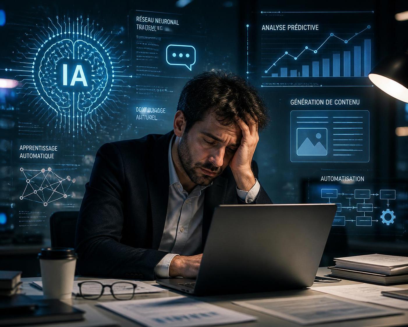 découvrez comment l'intelligence artificielle peut devenir une source de stress et de burn-out, et apprenez à reconnaître les signes pour mieux gérer cette nouvelle pression au travail.