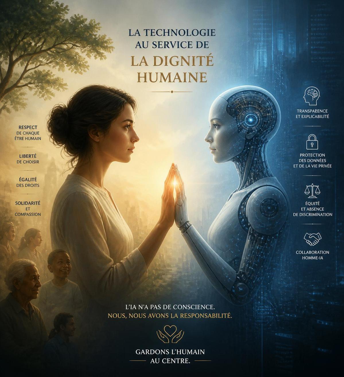 le pape signe sa première encyclique consacrée à la protection face aux défis posés par l'intelligence artificielle, appelant à une éthique responsable et humaine.