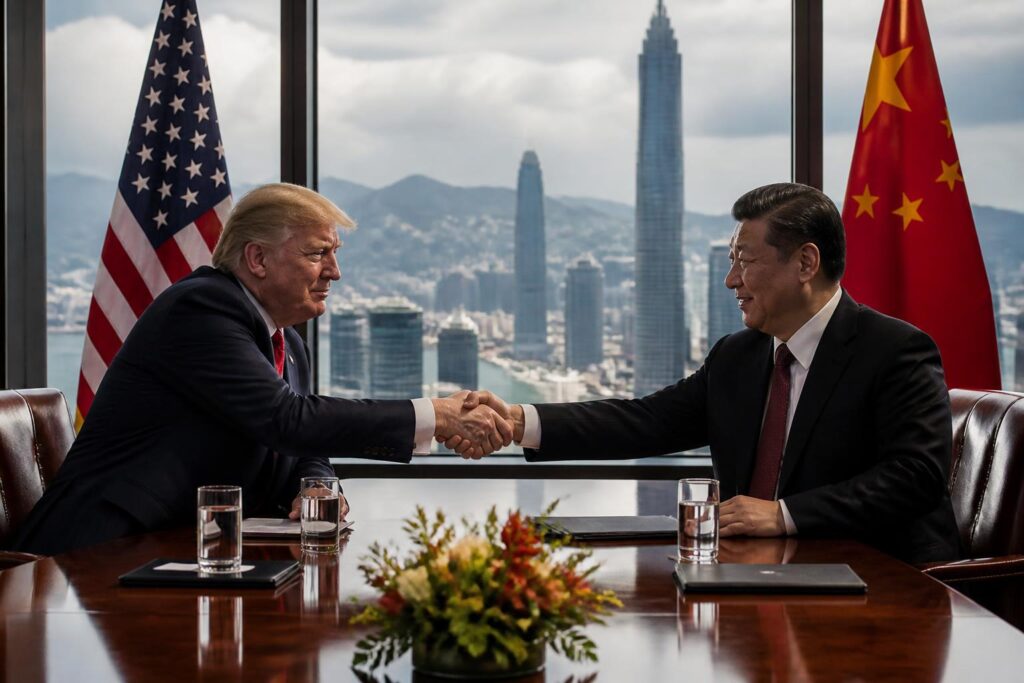 trump atténue les tensions commerciales avec la chine, ouvrant la voie à un apaisement temporaire, tandis que de nouveaux enjeux économiques et politiques émergent à l'horizon.