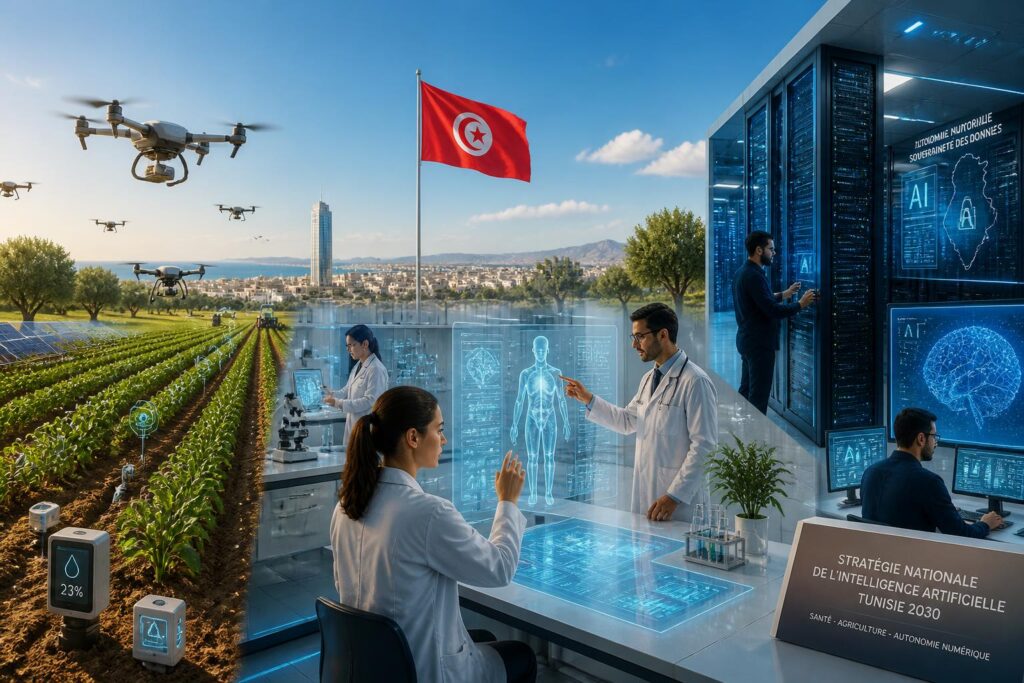 découvrez la stratégie nationale d'intelligence artificielle en tunisie, axée sur le développement de la santé, l'innovation agricole et l'autonomie numérique pour un avenir durable.