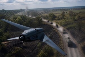 découvrez comment un drone kamikaze doté d'intelligence artificielle est utilisé en ukraine pour cibler efficacement les convois russes, marquant une innovation majeure dans les conflits modernes.