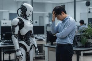 en chine, une entreprise a été sanctionnée après avoir remplacé un employé par une intelligence artificielle, soulevant des questions éthiques et juridiques sur l'usage de la technologie dans le monde du travail.