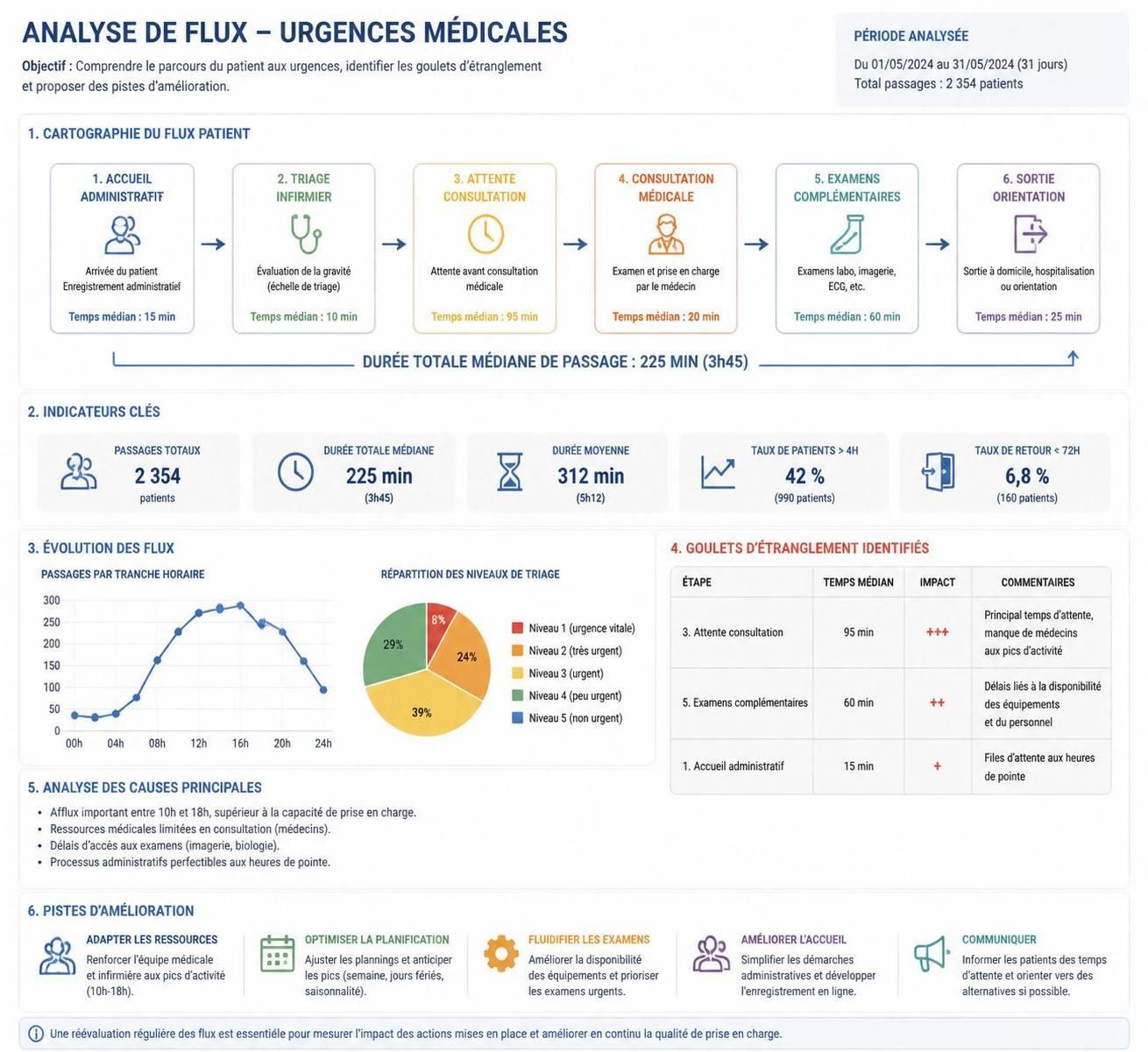 découvrez comment l'intelligence artificielle transforme les services d'urgences grâce à la prédiction des flux de patients et la détection précoce des fractures pour une prise en charge optimisée.