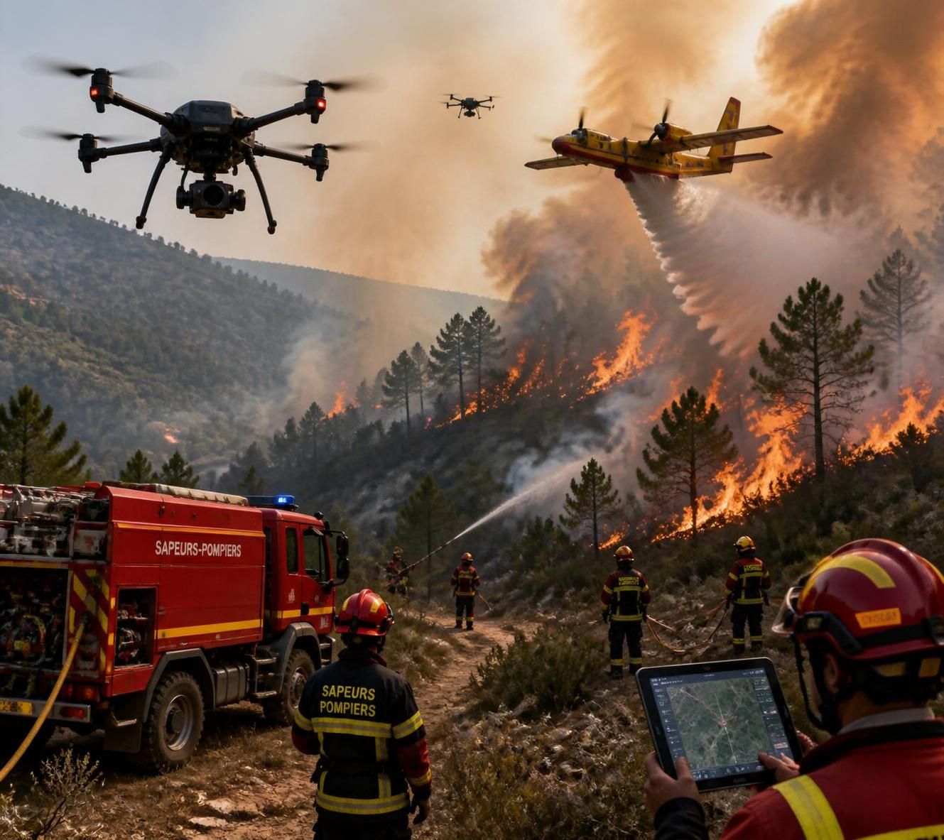 découvrez comment l'intelligence artificielle transforme les méthodes de lutte contre les feux de forêt, améliorant la détection, la prévention et l'intervention des pompiers.
