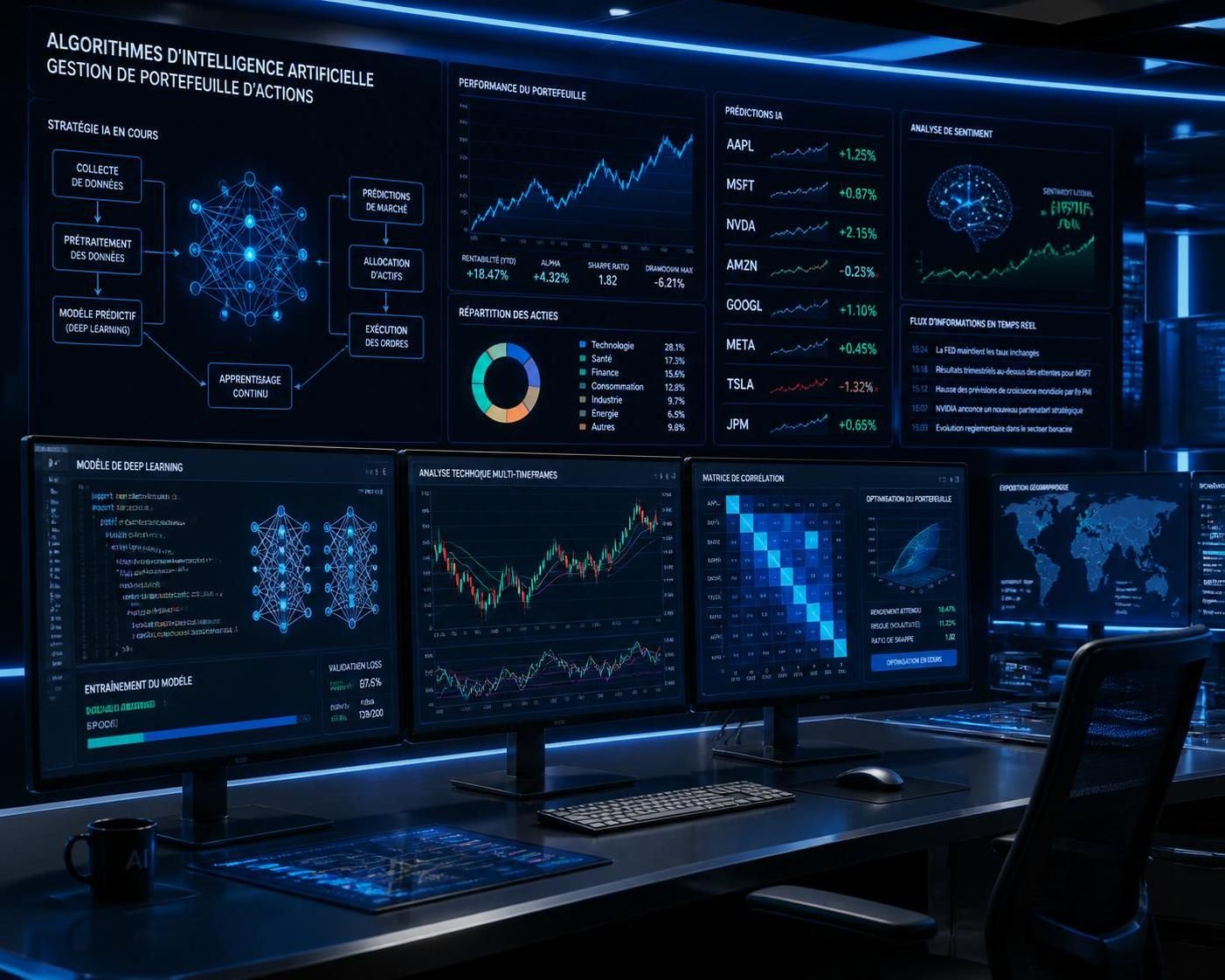 découvrez comment une nouvelle étude révèle que l'intelligence artificielle peut vous aider à choisir vos actions et potentiellement déjouer le marché financier.