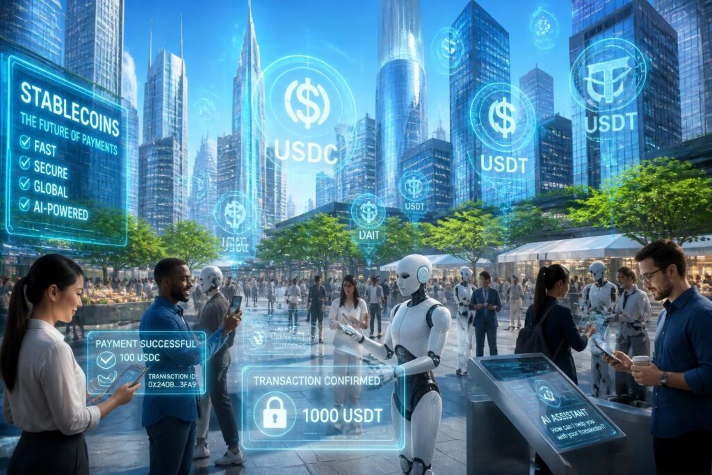 découvrez comment les stablecoins, soutenus par la crypto et l'intelligence artificielle, deviennent les piliers incontournables des paiements dans l'économie numérique en rapide croissance.
